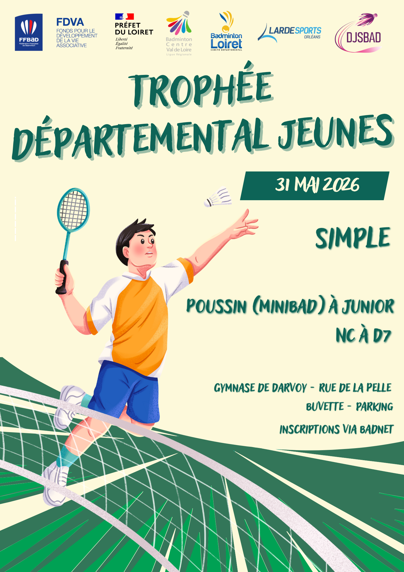 Circuit Jeune Départemental 45 - TDJ 9 Darvoy Bleu et Vert